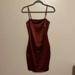 Satin bodycon dress
